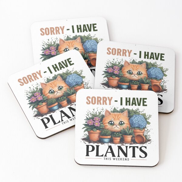 Item preview, Cat Sorry I Have Plants designed and sold by MoCuteDesigns.