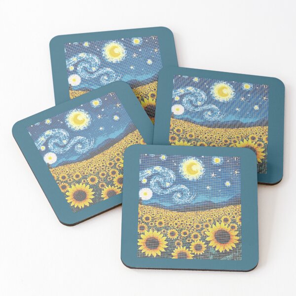 Item preview, Starry Sunflowers Mosaic designed and sold by MosaicFan.