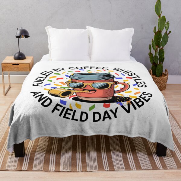 Item preview, Fueled by Coffee and Whistles, Funny Field Day Teacher Design designed and sold by Bliss Find And Design.