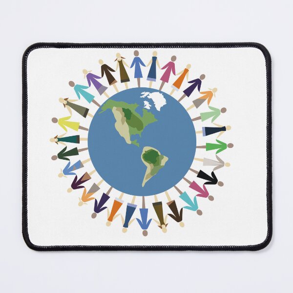 Item preview, People around globe holding hands in unity designed and sold by kitosonito.