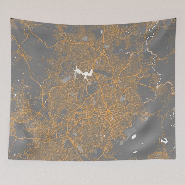 Item preview, Belo Horizonte City Map of Minas Gerais, Brazil - Bauhaus designed and sold by deMAP.