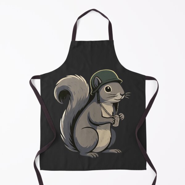 Item preview, Squirty's Honor – Grief & Tribute Squirrel with Dog Tags designed and sold by Kmhbelieve620.