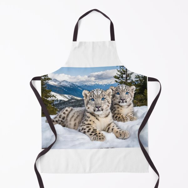 Item preview, The Scenery of Cute Baby Snow Leopard in Winter designed and sold by Pim-Crystal.