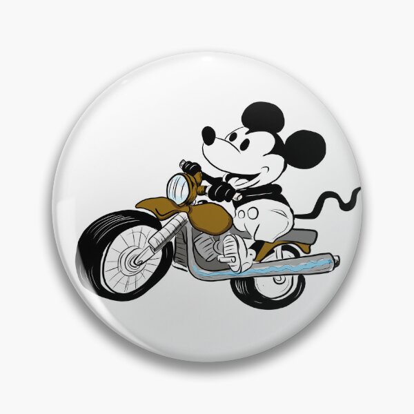 Item preview, Steamboat Willie riding a motorbike in the public domain. designed and sold by SilentlyRob668.