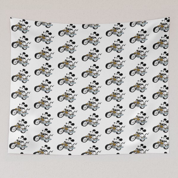 Item preview, Steamboat Willie riding a motorbike in the public domain. designed and sold by SilentlyRob668.