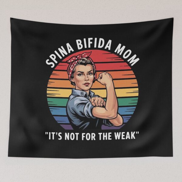 Item preview, Spina Bifida Mom It's Not For The Weak designed and sold by ConceptualVibes.