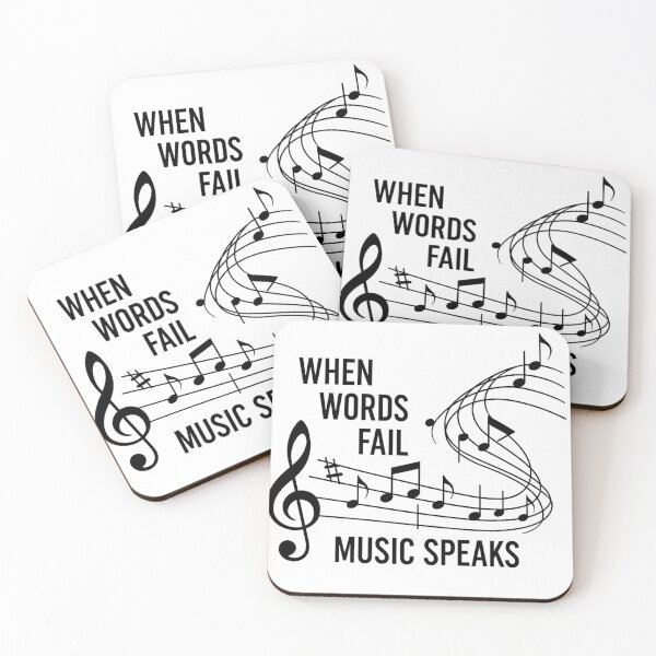 Item preview, When Words Fail Music Speaks – Expressive Musical Design designed and sold by haitrieuic96.