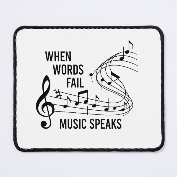 Item preview, When Words Fail Music Speaks – Expressive Musical Design designed and sold by haitrieuic96.