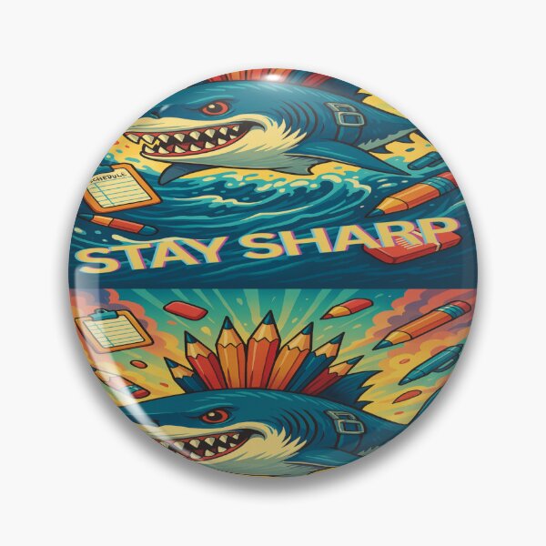 Item preview, Stay sharp like a shark in school designed and sold by Mindful56.