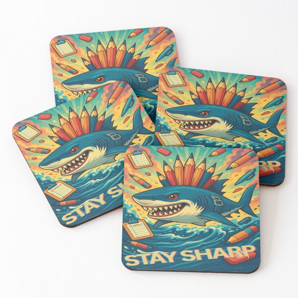 Item preview, Stay sharp like a shark in school designed and sold by Mindful56.
