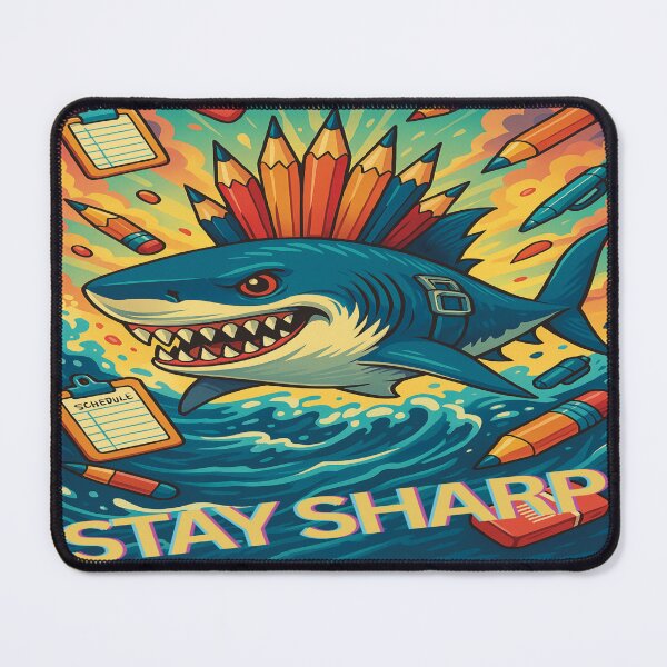 Item preview, Stay sharp like a shark in school designed and sold by Mindful56.