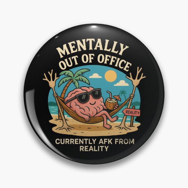 Item preview, mentally out of office designed and sold by funkyfabrik.