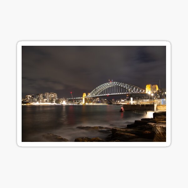 Item preview, Sydney Harbour Bridge at night designed and sold by bubandbob.