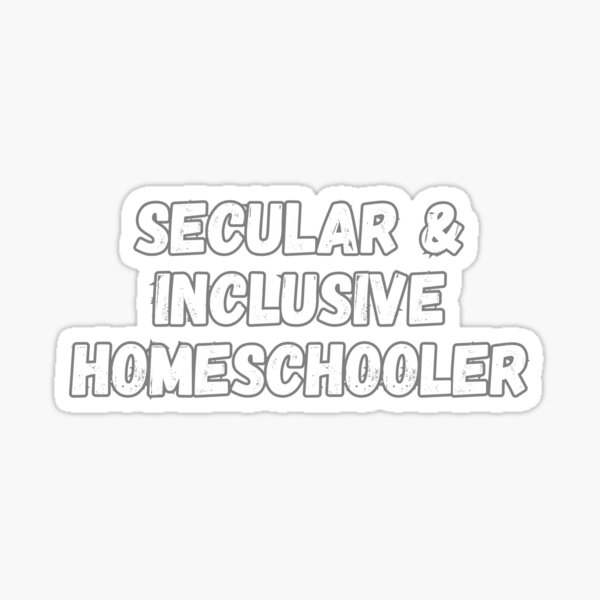 Item preview, Secular and Inclusive Homeschooler in Black designed and sold by Rabbit Hole Learning.