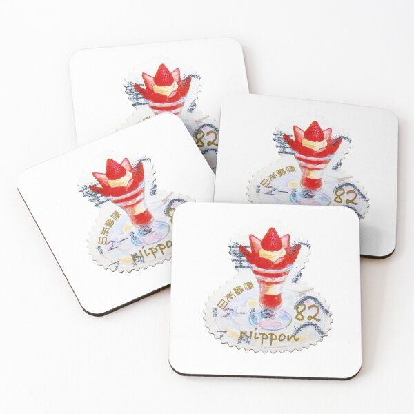 Item preview, Vintage Strawberry Parfait Postage Stamp designed and sold by pinkjellydragon.