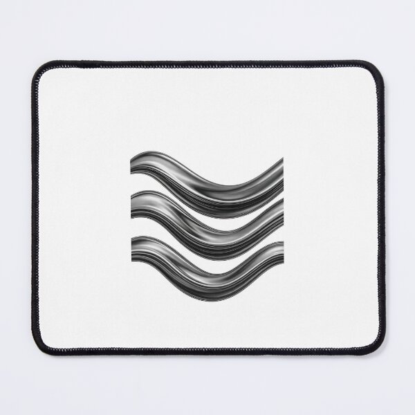 Item preview, Liquid Chrome Waves – Futuristic Abstract designed and sold by ArkPrime.