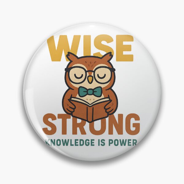 Item preview, wise strong knowledge is power designed and sold by meesara.