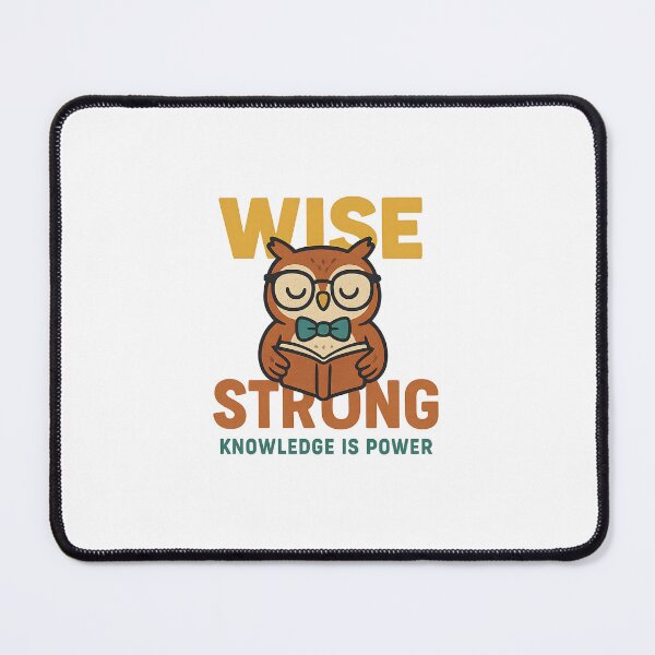Item preview, wise strong knowledge is power designed and sold by meesara.