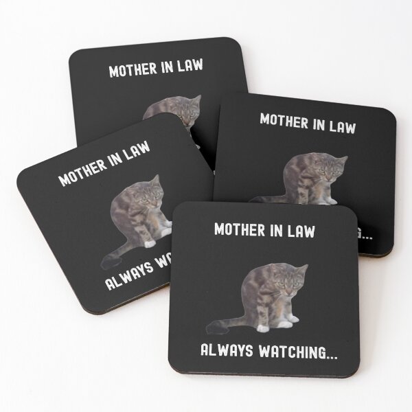 Item preview, Mother In Law Always Watching Funny Gifts for Cat Lovers designed and sold by WearwolfStudio.