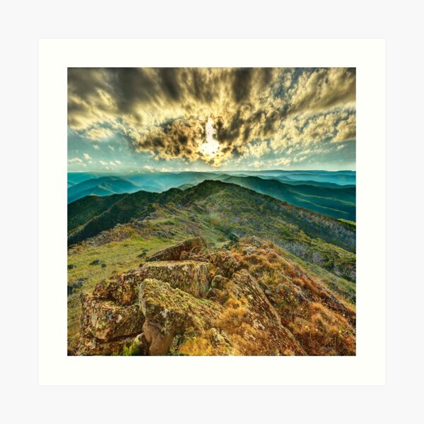 Looking east from Mt. McDonald Art Print