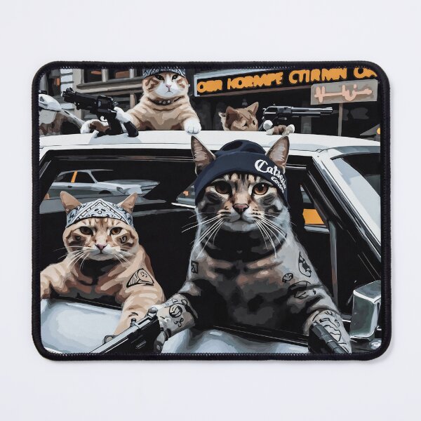Item preview, Funny Cat Gang, Funny Cat Meme designed and sold by DistrictHype.