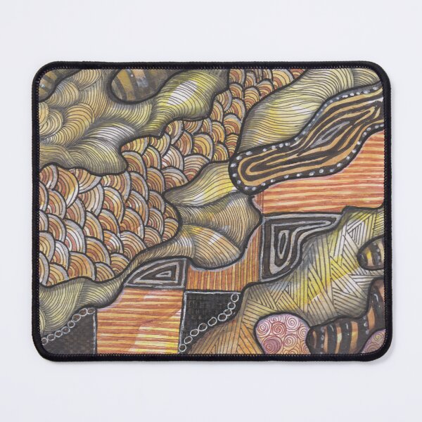 Item preview, Bee Still - Golden Honey Flow Abstract Zentangle designed and sold by ColorWander.
