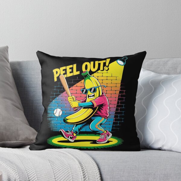 Item preview, Funny Banana Baseball Bat Cartoon Peel Out Kids & Adults designed and sold by designleon19.