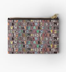 ABC mocha multi Studio Pouch