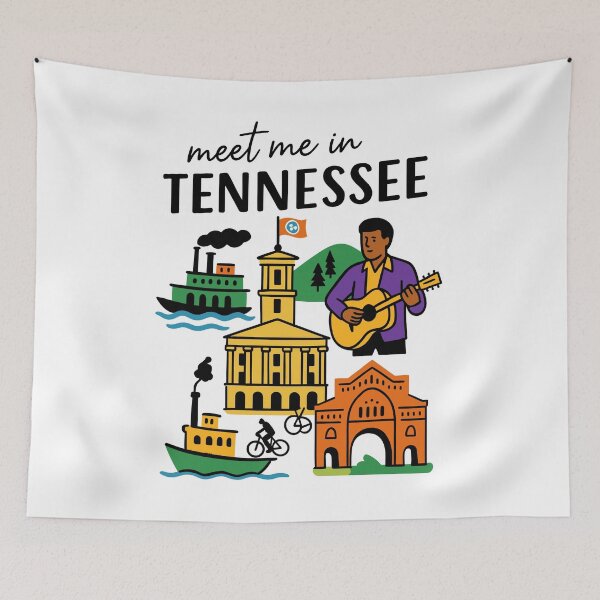 Item preview, Meet me in Tennessee music state vibes designed and sold by CleanDecor.