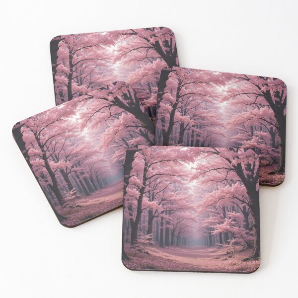 Item preview, Enchanted Cherry Blossom Woods - Floral Fantasy Landscape designed and sold by KhadijaBatool38.