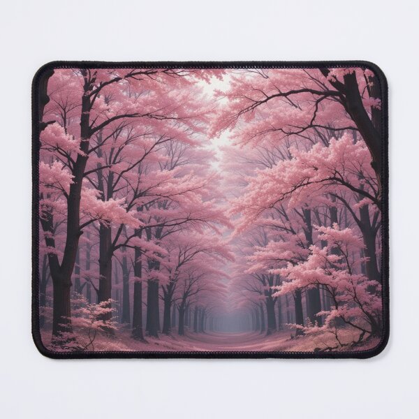 Item preview, Enchanted Cherry Blossom Woods - Floral Fantasy Landscape designed and sold by KhadijaBatool38.