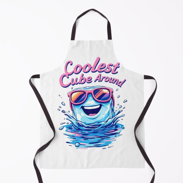 Artikelvorschau, Ein Cartoon-Eiswürfel mit Sonnenbrille und den Worten „coolster Würfel weit und breit“ entworfen und verkauft von cafegrafis.