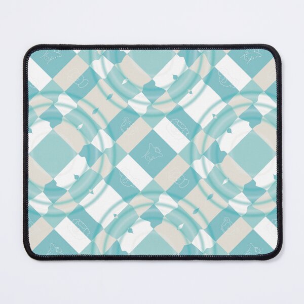 Item preview, Cute Jungle Animals on Blue Checkered Background designed and sold by kandaxkaewkan.
