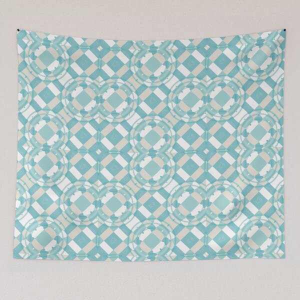 Item preview, Cute Jungle Animals on Blue Checkered Background designed and sold by kandaxkaewkan.