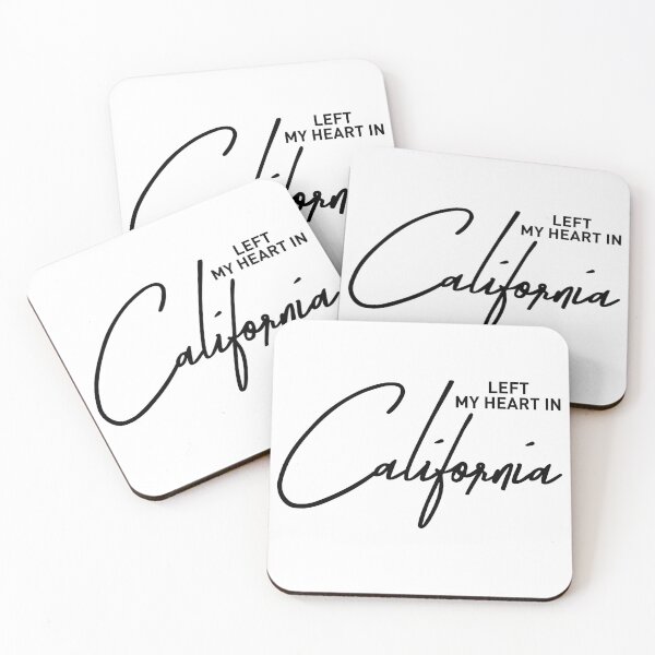 Item preview, Left My Heart In California Quote Design designed and sold by ReggieDior.