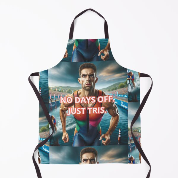 Item preview, No Days Off – Just Tris | Triathlon Motivation Design designed and sold by Triathlongram.