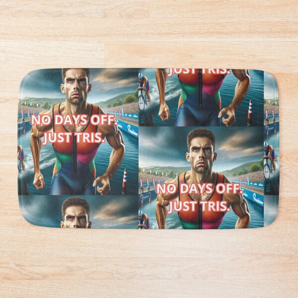 Item preview, No Days Off – Just Tris | Triathlon Motivation Design designed and sold by Triathlongram.