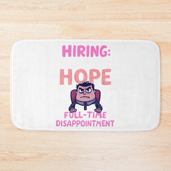 Item preview, There is a cartoon character sitting in a chair with a sign that says hiring part time hope designed and sold by cafegrafis.