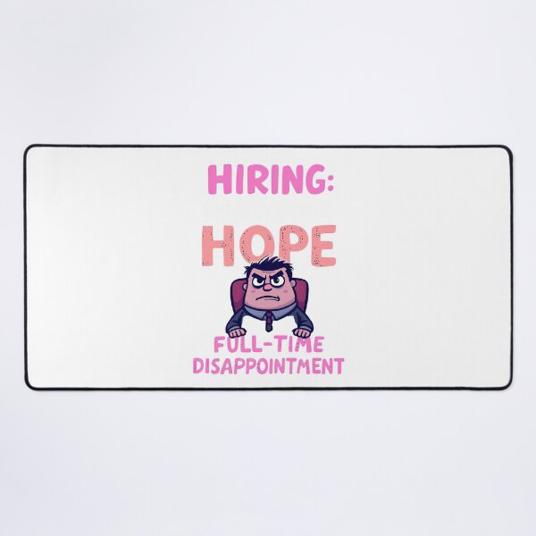 Item preview, There is a cartoon character sitting in a chair with a sign that says hiring part time hope designed and sold by cafegrafis.