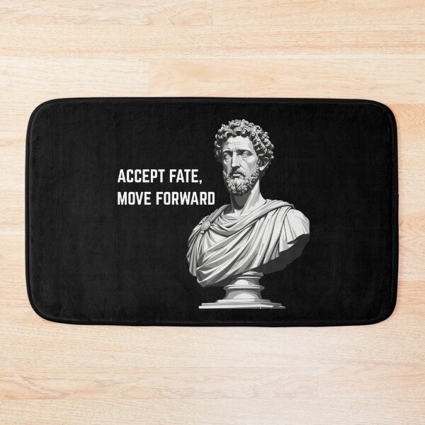 Item preview, Accept Fate, Move Forward - Stoic Philosopher Marcus Aurelius Artwork designed and sold by LexaArtworks.