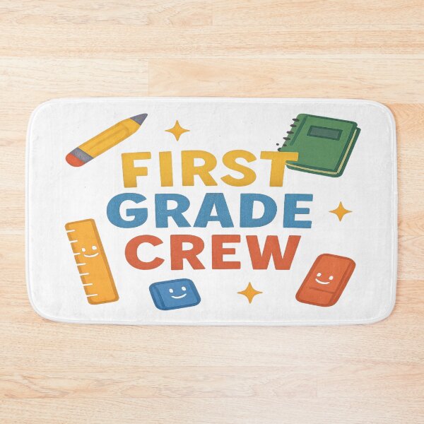 Item preview, First Grade Crew – Back to School Fun designed and sold by Rajasekar.