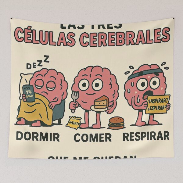 Item preview, Las Tres Células Cerebrales Que Me Quedan designed and sold by CharlesScottArt.