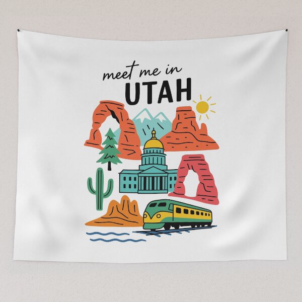 Item preview, Meet me in Utah canyon adventure designed and sold by CleanDecor.
