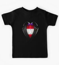 Austria Flag Austrian Roots DNA and Heritage Tuxedo Kids Tee