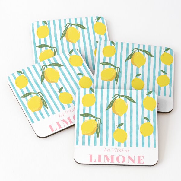 Item preview, La Vital al Limone – Bright Lemon Pattern with Italian Summer Vibes designed and sold by printogoal.