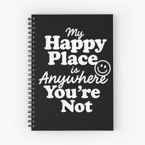 Item preview, My Happy Place Is Anywhere You're Not Funny Introvert Quote Minimalist Typography designed and sold by zakugan.