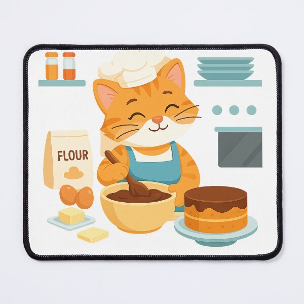Item preview, Cat Bakes Cake designed and sold by Solocomp .