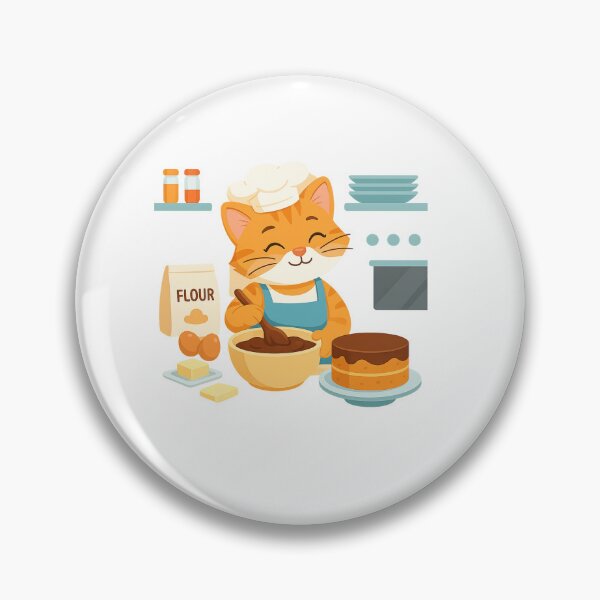 Item preview, Cat Bakes Cake designed and sold by Solocomp .