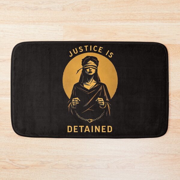 Item preview, Arafed image of a woman with a blindfold and a chain around her neck designed and sold by cafegrafis.
