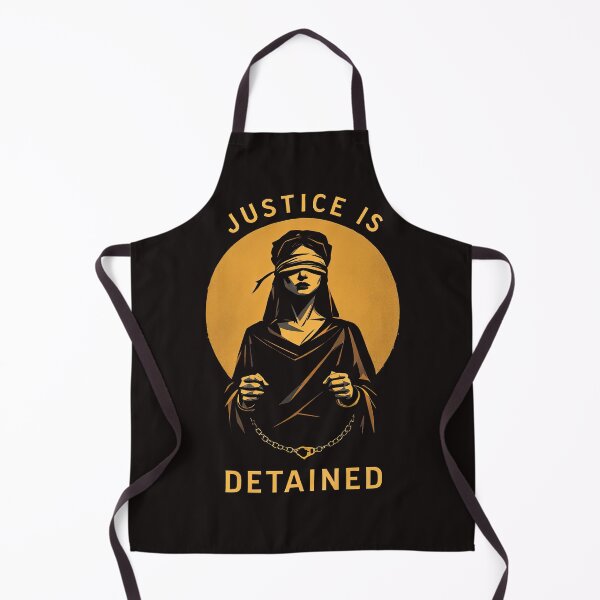 Item preview, Arafed image of a woman with a blindfold and a chain around her neck designed and sold by cafegrafis.
